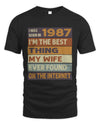 1987 TH06-K4 – Funny Birth Year Wife Quote T-Shirt