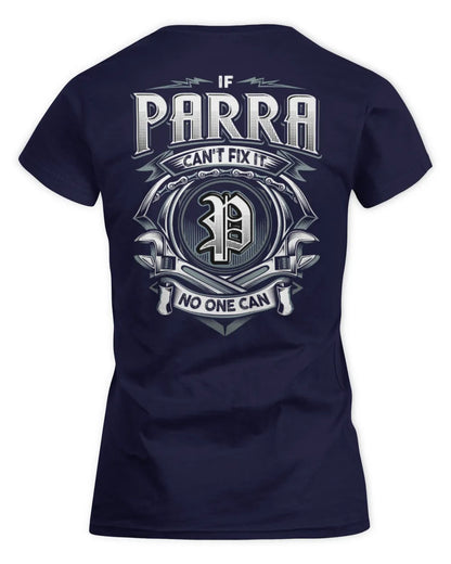 PARRA AP81-K4-626 - Personalized Ahmed Quote Apparel “If Ahmed Can't Fix It, No One Can” - Women's Standard T-Shirt - Navy