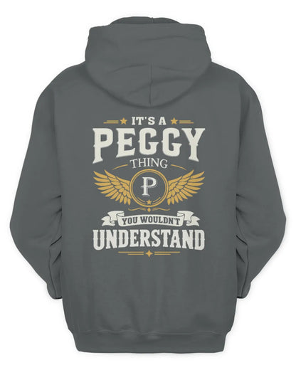 PEGGY KT06-M008 It’s a [NAME] Thing – You Wouldn’t Understand | Personalized Vintage T-Shirt - Unisex Hoodie - Charcoal