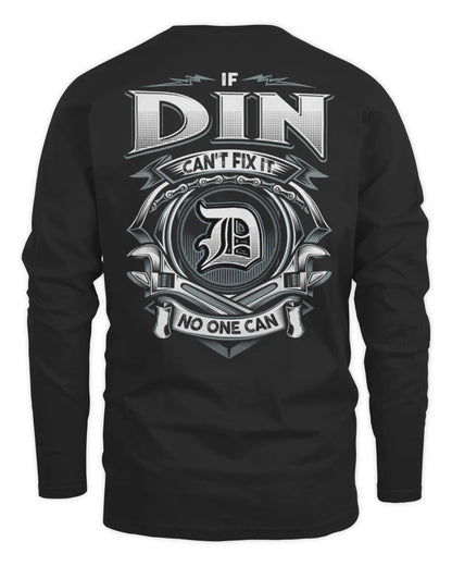 DIN AP81-K4-626 - Personalized Ahmed Quote Apparel “If Ahmed Can't Fix It, No One Can” - Men's Long Sleeved T-Shirt - Black