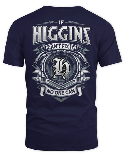 HIGGINS AP81-K4-626 - Personalized Ahmed Quote Apparel “If Ahmed Can't Fix It, No One Can” - Unisex Standard T-Shirt - Navy