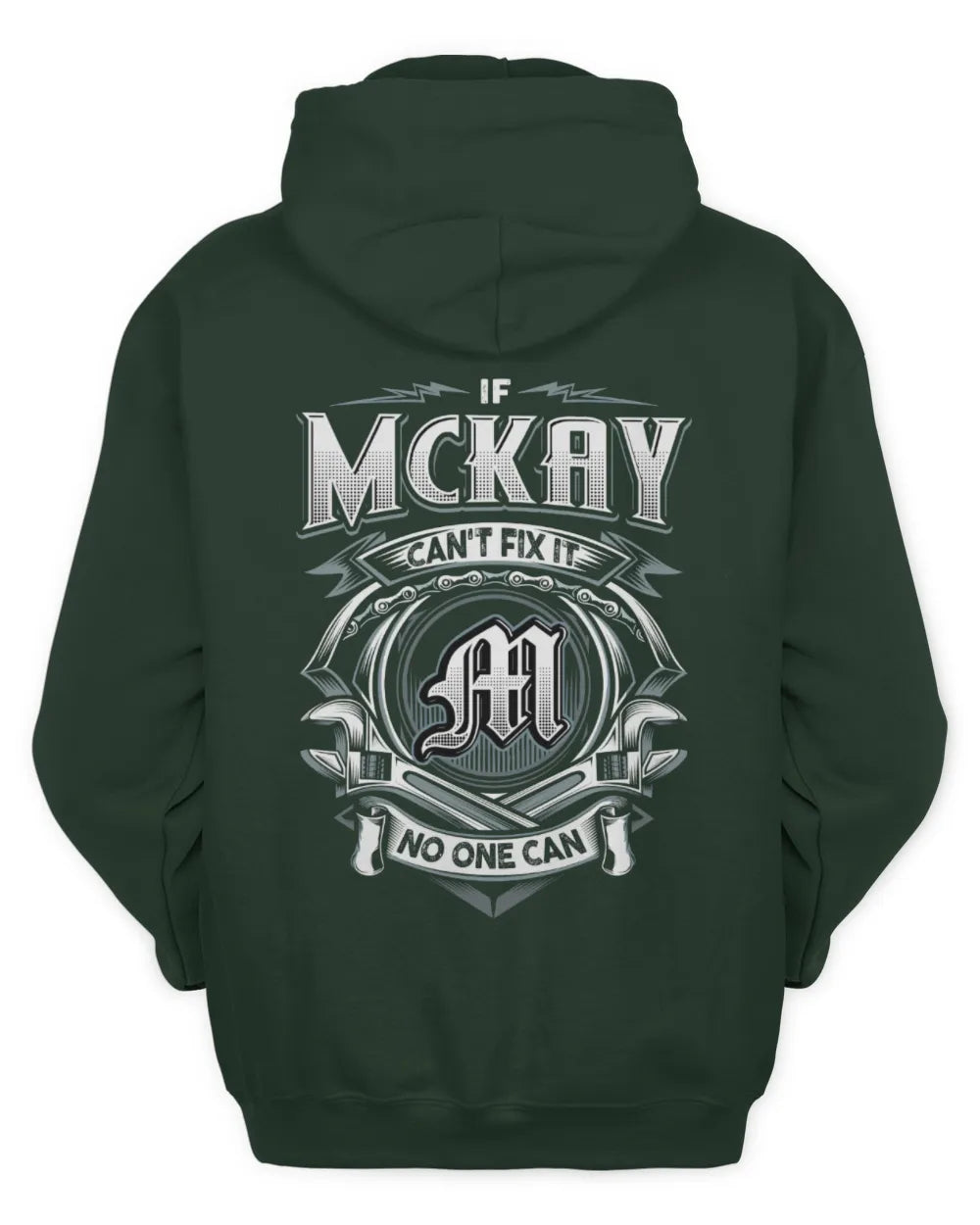 MCKAY AP81-K4-626 - Personalized Ahmed Quote Apparel “If Ahmed Can't Fix It, No One Can” - Unisex Hoodie - Forest Green