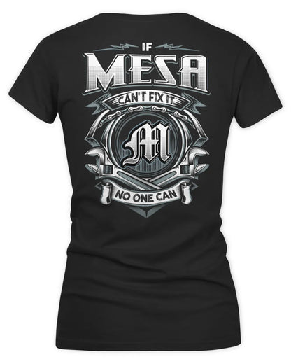 MESA AP81-K4-626 - Personalized Ahmed Quote Apparel “If Ahmed Can't Fix It, No One Can” - Women's V-Neck T-Shirt - Black