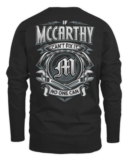 MCCARTHY AP81-K4-626 - Personalized Ahmed Quote Apparel “If Ahmed Can't Fix It, No One Can” - Men's Long Sleeved T-Shirt - Black
