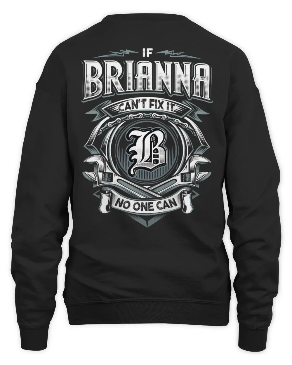 BRIANNA AP81-K4-626 - Personalized Ahmed Quote Apparel “If Ahmed Can't Fix It, No One Can” - Unisex Sweatshirt - Black