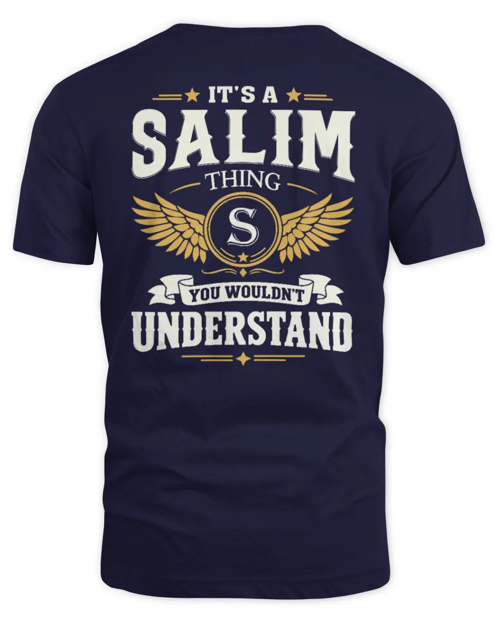 SALIM KT06-M008 It’s a [NAME] Thing – You Wouldn’t Understand | Personalized Vintage T-Shirt - Unisex Standard T-Shirt - Navy