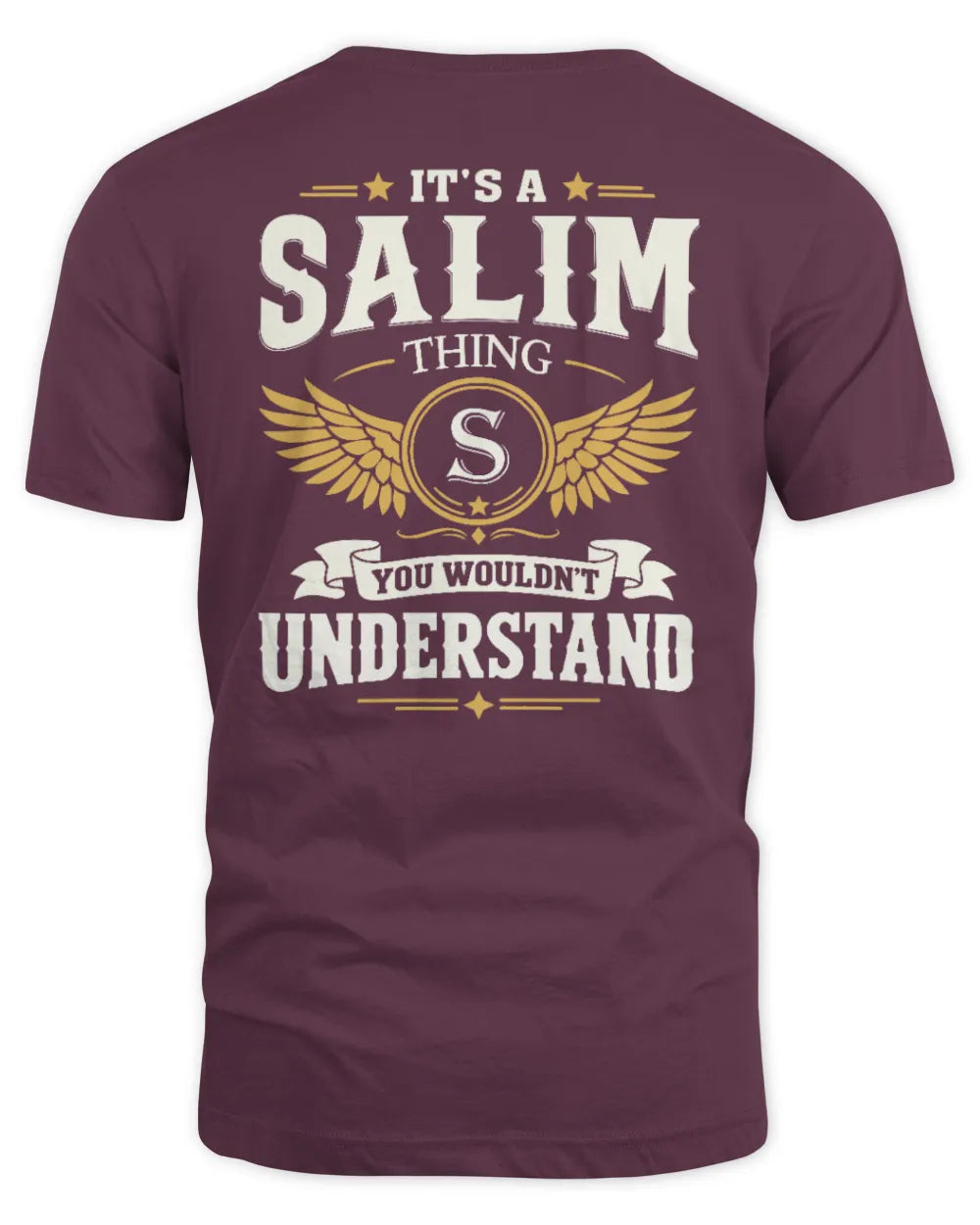SALIM KT06-M008 It’s a [NAME] Thing – You Wouldn’t Understand | Personalized Vintage T-Shirt - Unisex Standard T-Shirt - Maroon