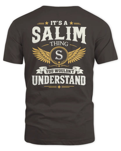 SALIM KT06-M008 It’s a [NAME] Thing – You Wouldn’t Understand | Personalized Vintage T-Shirt - Unisex Standard T-Shirt - Dark Chocolate