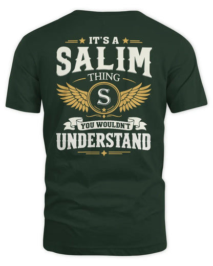 SALIM KT06-M008 It’s a [NAME] Thing – You Wouldn’t Understand | Personalized Vintage T-Shirt - Unisex Standard T-Shirt - Forest Green