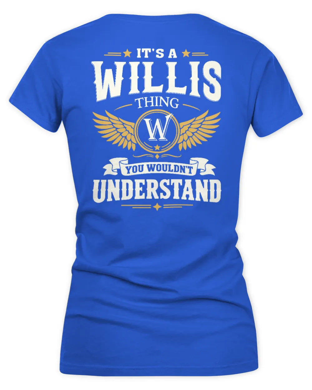 WILLIS KT06-M008 It’s a [NAME] Thing – You Wouldn’t Understand | Personalized Vintage T-Shirt - Women's V-Neck T-Shirt - Royal