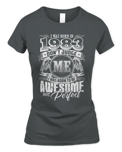 1983 HH89-K2 – Awesome Birth Year Quote T-Shirt - Women's Standard T-Shirt - Charcoal
