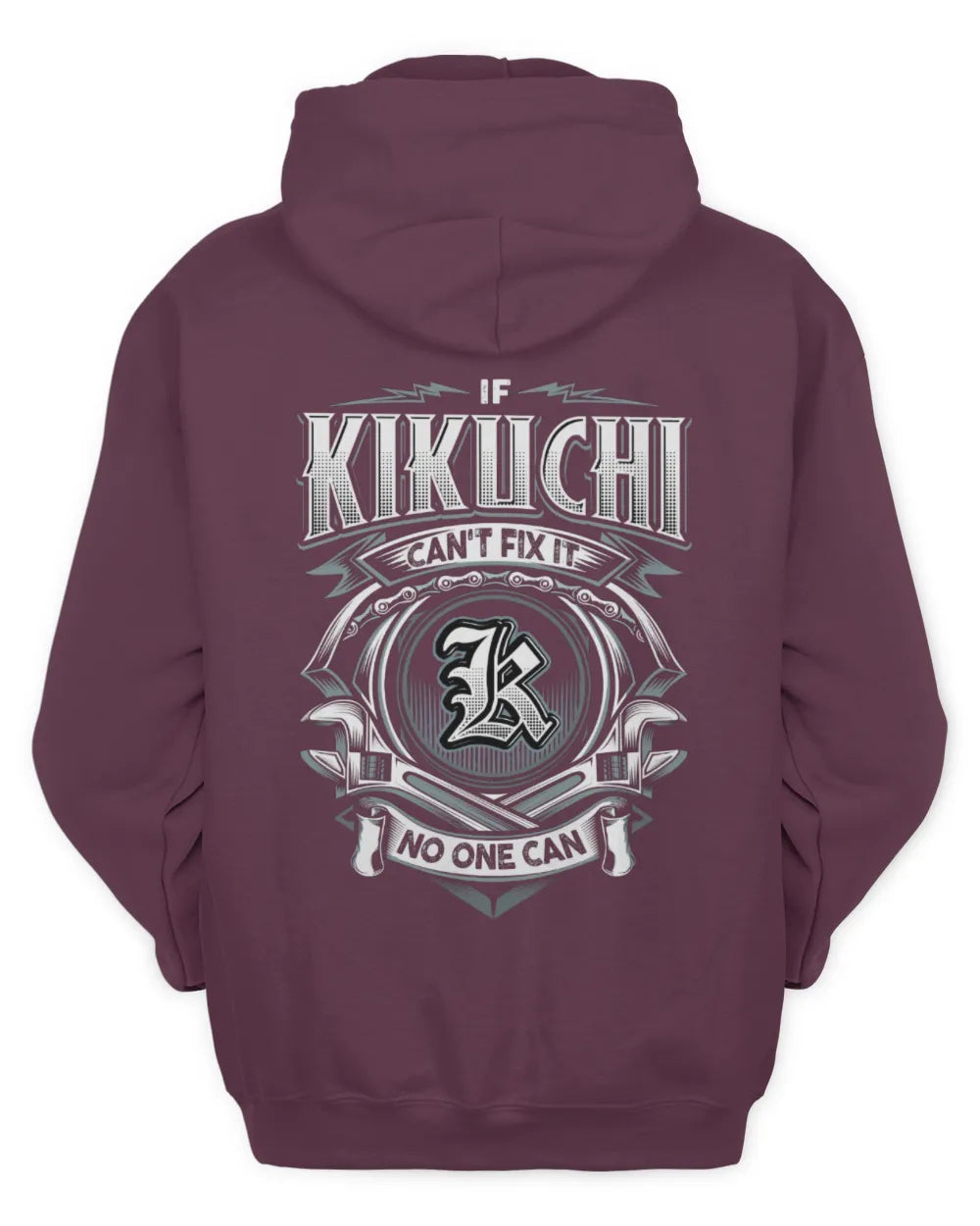 KIKUCHI AP81-K4-626 - Personalized Ahmed Quote Apparel “If Ahmed Can't Fix It, No One Can” - Unisex Hoodie - Maroon