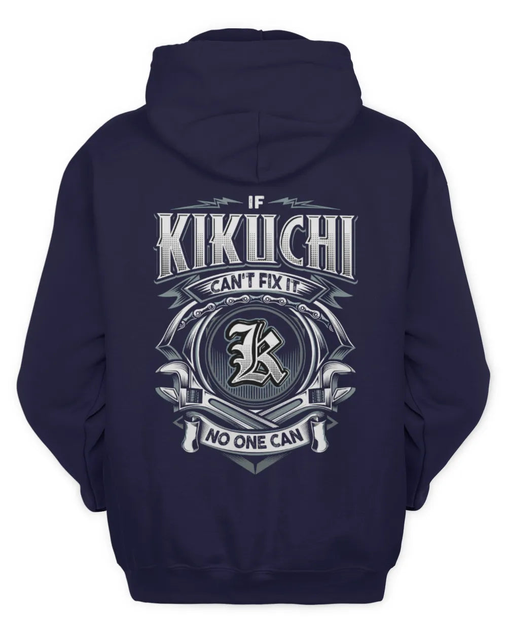 KIKUCHI AP81-K4-626 - Personalized Ahmed Quote Apparel “If Ahmed Can't Fix It, No One Can” - Unisex Hoodie - Navy