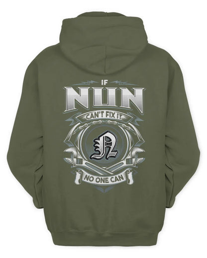 NUN AP81-K4-626 - Personalized Ahmed Quote Apparel “If Ahmed Can't Fix It, No One Can” - Unisex Hoodie - Military Green