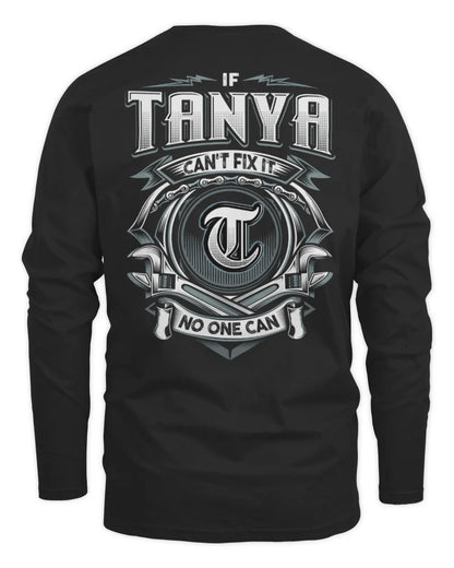 TANYA AP81-K4-626 - Personalized Ahmed Quote Apparel “If Ahmed Can't Fix It, No One Can” - Men's Long Sleeved T-Shirt - Black