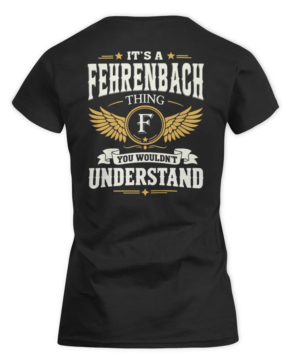 FEHRENBACH KT06-M008 It’s a [NAME] Thing – You Wouldn’t Understand | Personalized Vintage T-Shirt - Women's Standard T-Shirt - Black