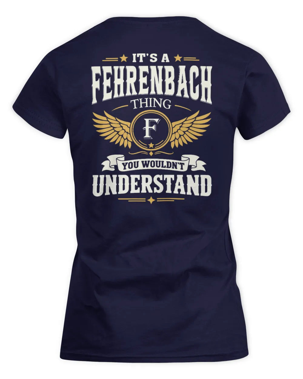 FEHRENBACH KT06-M008 It’s a [NAME] Thing – You Wouldn’t Understand | Personalized Vintage T-Shirt - Women's Standard T-Shirt - Navy