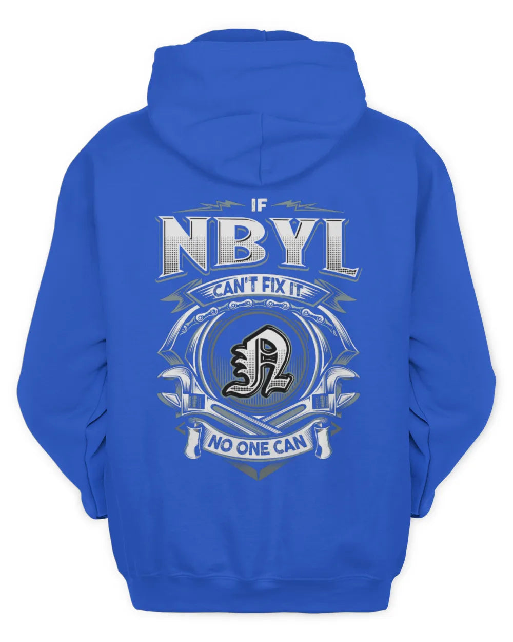NBYL AP81-K4-626 - Personalized Ahmed Quote Apparel “If Ahmed Can't Fix It, No One Can” - Unisex Hoodie - Royal