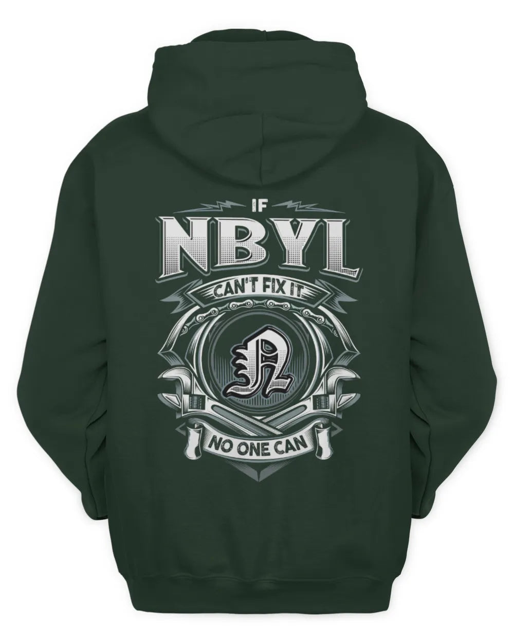 NBYL AP81-K4-626 - Personalized Ahmed Quote Apparel “If Ahmed Can't Fix It, No One Can” - Unisex Hoodie - Forest Green