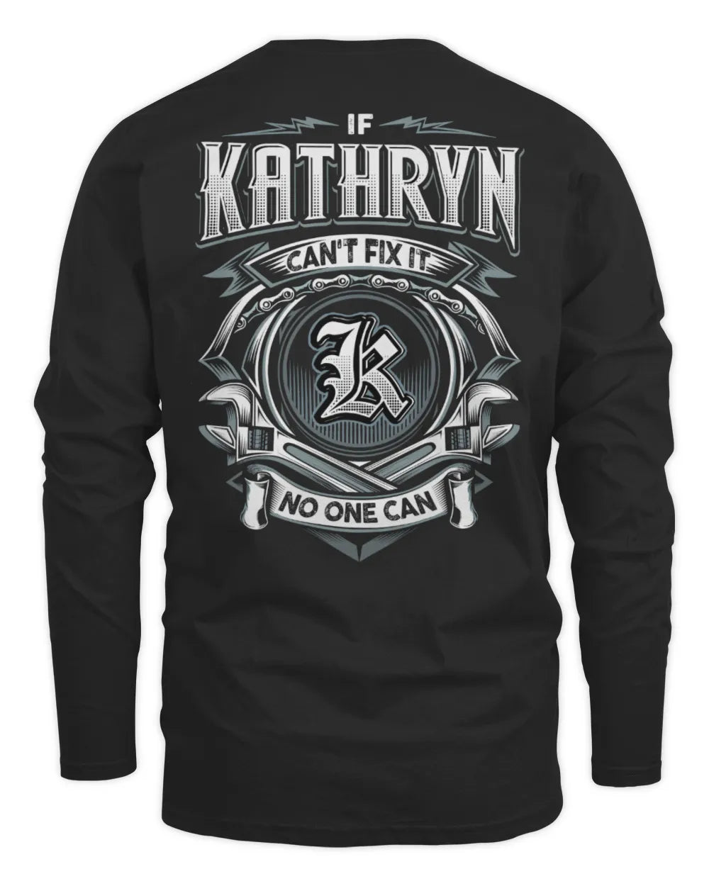 KATHRYN AP81-K4-626 - Personalized Ahmed Quote Apparel “If Ahmed Can't Fix It, No One Can” - Men's Long Sleeved T-Shirt - Black