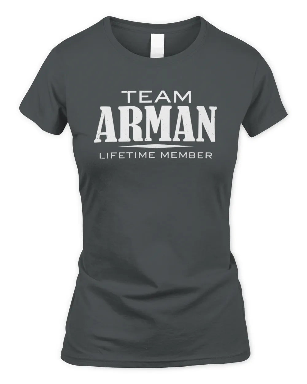 ARMAN BL62-K4-128 - Personalized “Team NAME Lifetime Member” - Women's Standard T-Shirt - Charcoal