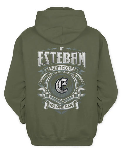 ESTEBAN AP81-K4-626 - Personalized Ahmed Quote Apparel “If Ahmed Can't Fix It, No One Can” - Unisex Hoodie - Military Green