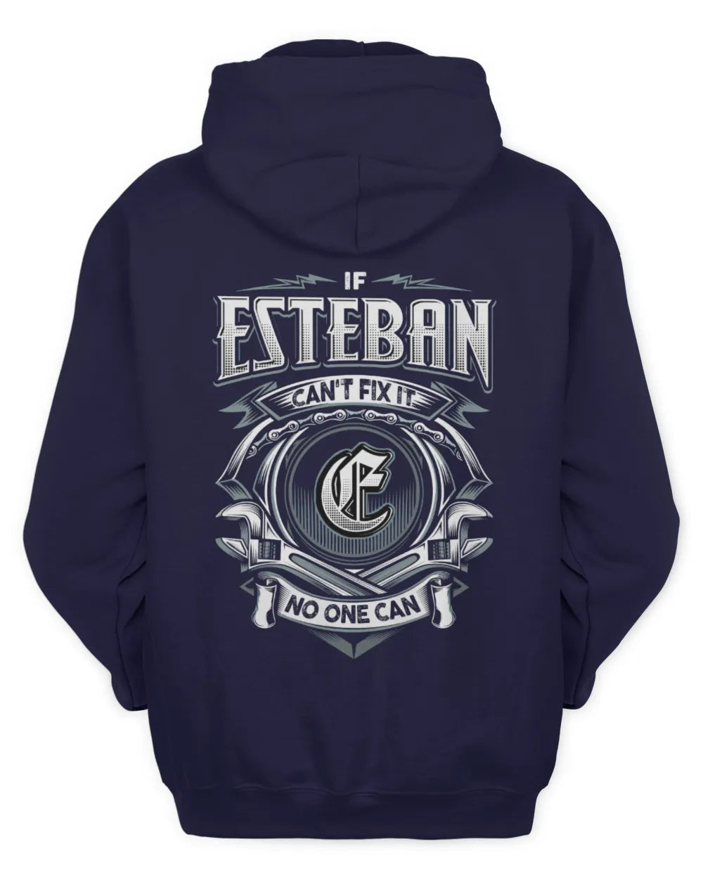 ESTEBAN AP81-K4-626 - Personalized Ahmed Quote Apparel “If Ahmed Can't Fix It, No One Can” - Unisex Hoodie - Navy