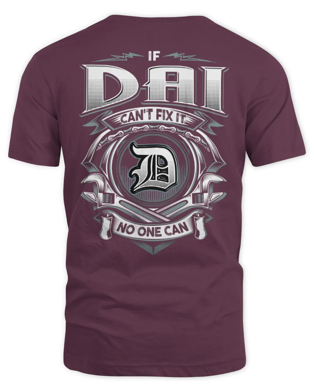 DAI AP81-K4-626 - Personalized Ahmed Quote Apparel “If Ahmed Can't Fix It, No One Can” - Unisex Standard T-Shirt - Maroon
