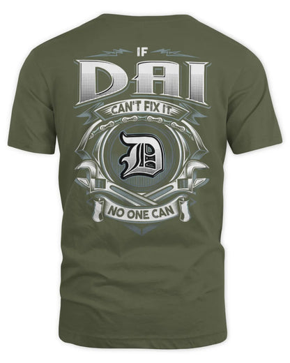 DAI AP81-K4-626 - Personalized Ahmed Quote Apparel “If Ahmed Can't Fix It, No One Can” - Unisex Standard T-Shirt - Military Green