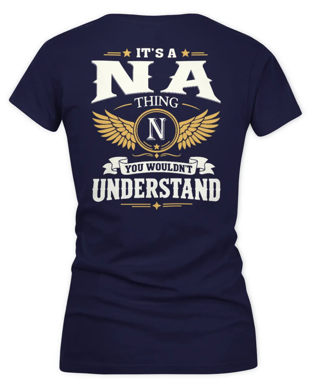 NA KT06-M008 It’s a [NAME] Thing – You Wouldn’t Understand | Personalized Vintage T-Shirt - Women's V-Neck T-Shirt - Navy