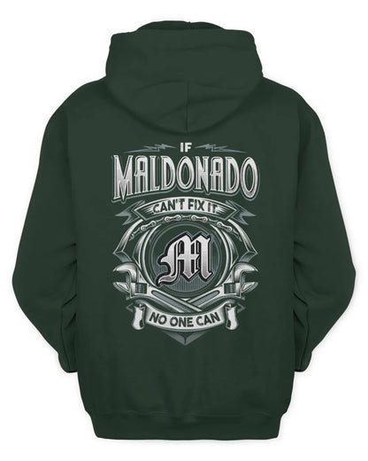 MALDONADO AP81-K4-626 - Personalized Ahmed Quote Apparel “If Ahmed Can't Fix It, No One Can” - Unisex Hoodie - Forest Green