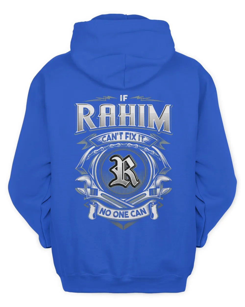 RAHIM AP81-K4-626 - Personalized Ahmed Quote Apparel “If Ahmed Can't Fix It, No One Can” - Unisex Hoodie - Royal