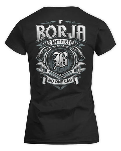 BORJA AP81-K4-626 - Personalized Ahmed Quote Apparel “If Ahmed Can't Fix It, No One Can” - Women's Standard T-Shirt - Black