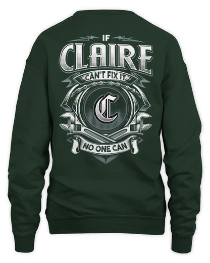 CLAIRE AP81-K4-626 - Personalized Ahmed Quote Apparel “If Ahmed Can't Fix It, No One Can” - Unisex Sweatshirt - Forest Green