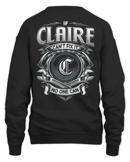 CLAIRE AP81-K4-626 - Personalized Ahmed Quote Apparel “If Ahmed Can't Fix It, No One Can” - Unisex Sweatshirt - Black