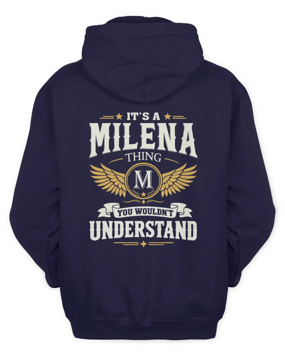 MILENA KT06-M008 It’s a [NAME] Thing – You Wouldn’t Understand | Personalized Vintage T-Shirt - Unisex Hoodie - Navy