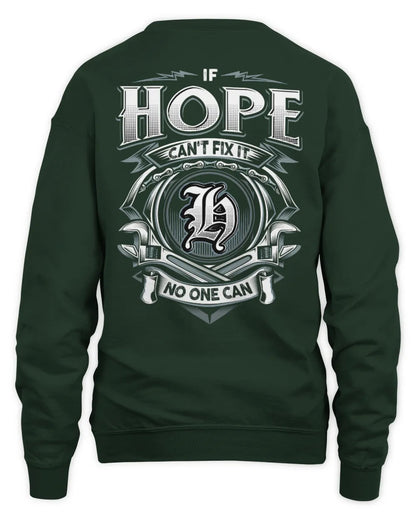 HOPE AP81-K4-626 - Personalized Ahmed Quote Apparel “If Ahmed Can't Fix It, No One Can” - Unisex Sweatshirt - Forest Green
