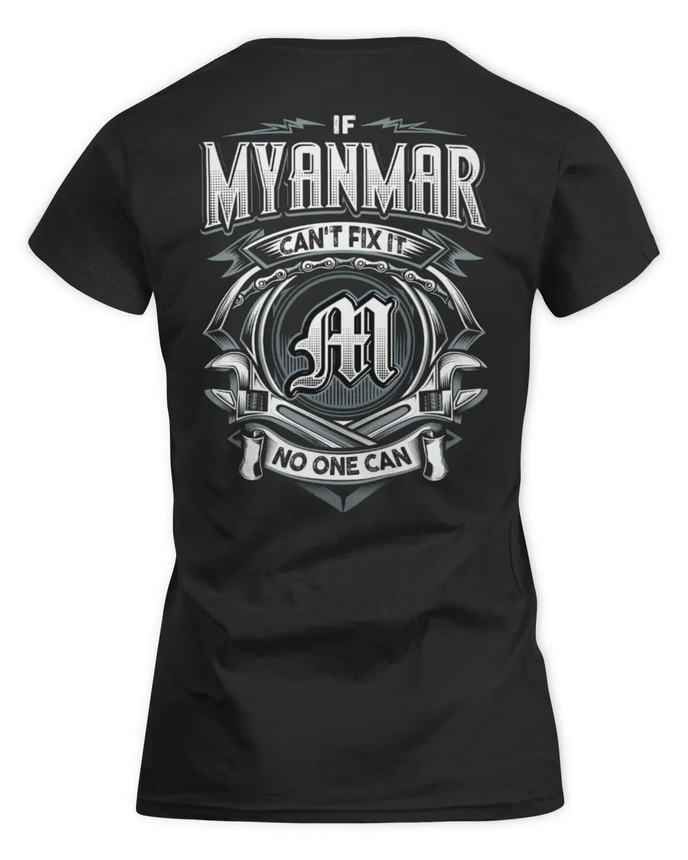 MYANMAR AP81-K4-626 - Personalized Ahmed Quote Apparel “If Ahmed Can't Fix It, No One Can” - Women's Standard T-Shirt - Black