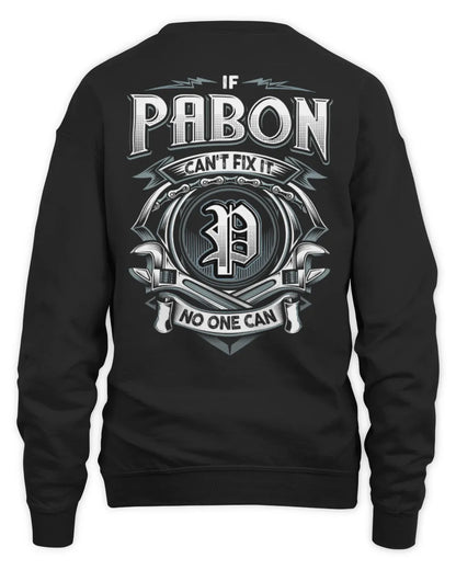 PABON AP81-K4-626 - Personalized Ahmed Quote Apparel “If Ahmed Can't Fix It, No One Can” - Unisex Sweatshirt - Black