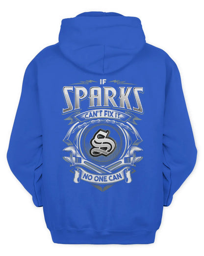 SPARKS AP81-K4-626 - Personalized Ahmed Quote Apparel “If Ahmed Can't Fix It, No One Can” - Unisex Hoodie - Royal