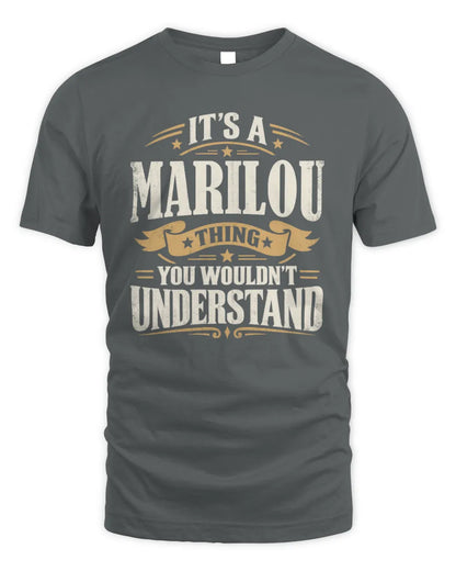 MARILOU P08 TH51 - Personalized “It’s a/an [NAME] Thing – You Wouldn’t Understand” Shirt - Unisex Standard T-Shirt - Charcoal