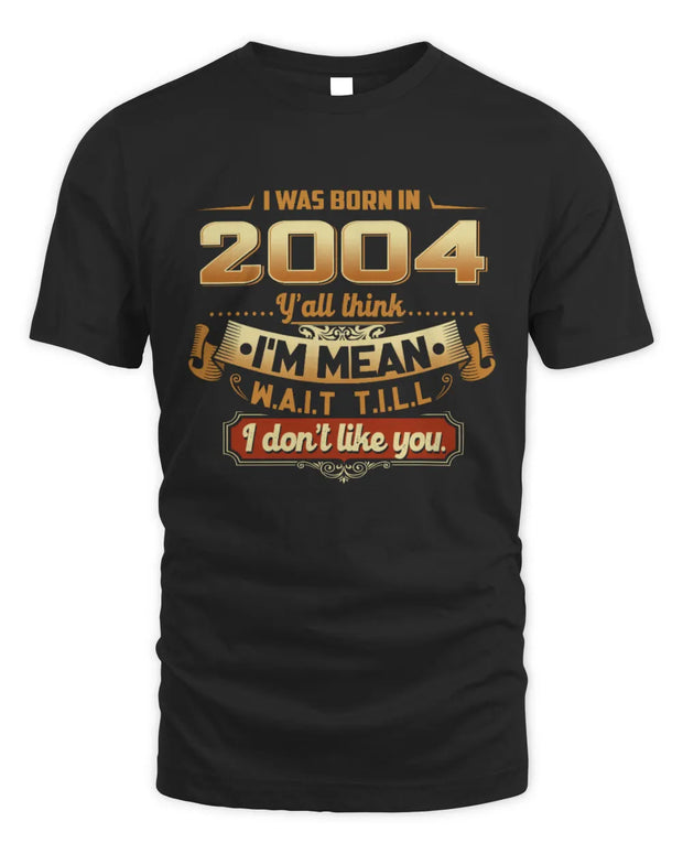 2004 TH02-K4 – Funny Birth Year Attitude Quote T-Shirt