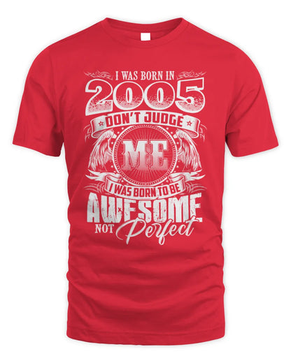 2005 HH89-K2 – Awesome Birth Year Quote T-Shirt - Unisex Standard T-Shirt - Red