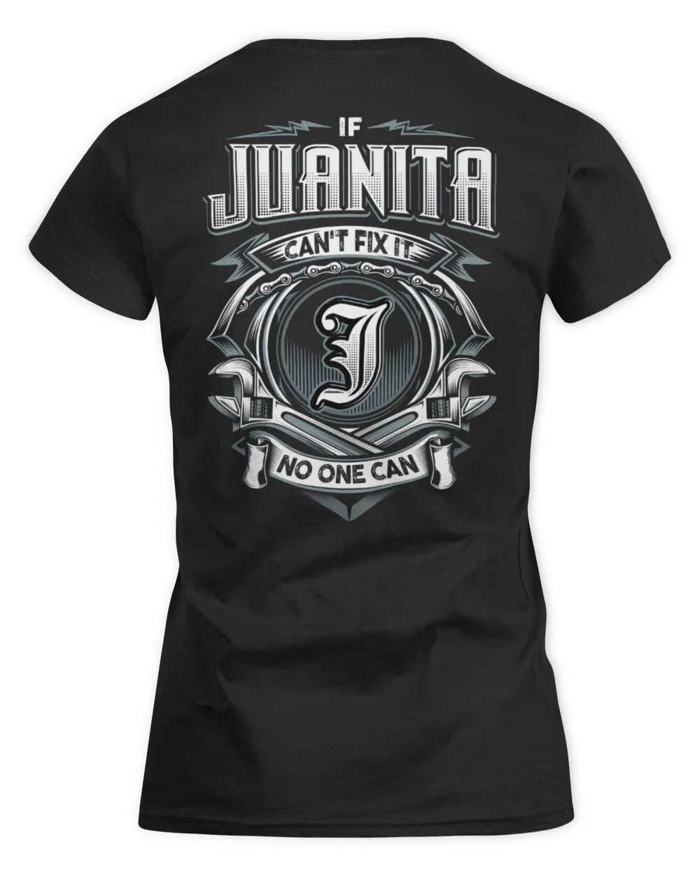JUANITA AP81-K4-626 - Personalized Ahmed Quote Apparel “If Ahmed Can't Fix It, No One Can” - Women's Standard T-Shirt - Black