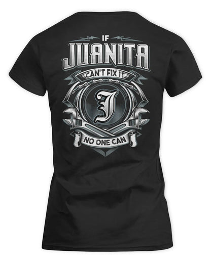 JUANITA AP81-K4-626 - Personalized Ahmed Quote Apparel “If Ahmed Can't Fix It, No One Can” - Women's Standard T-Shirt - Black