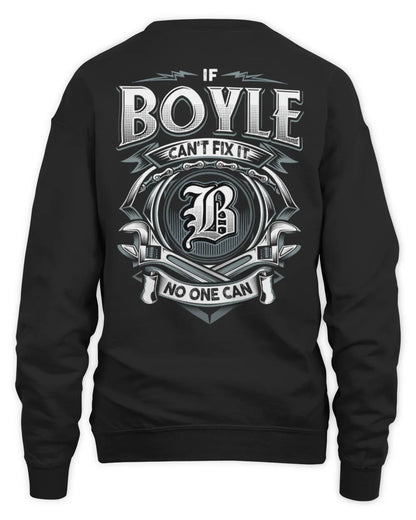 BOYLE AP81-K4-626 - Personalized Ahmed Quote Apparel “If Ahmed Can't Fix It, No One Can” - Unisex Sweatshirt - Black