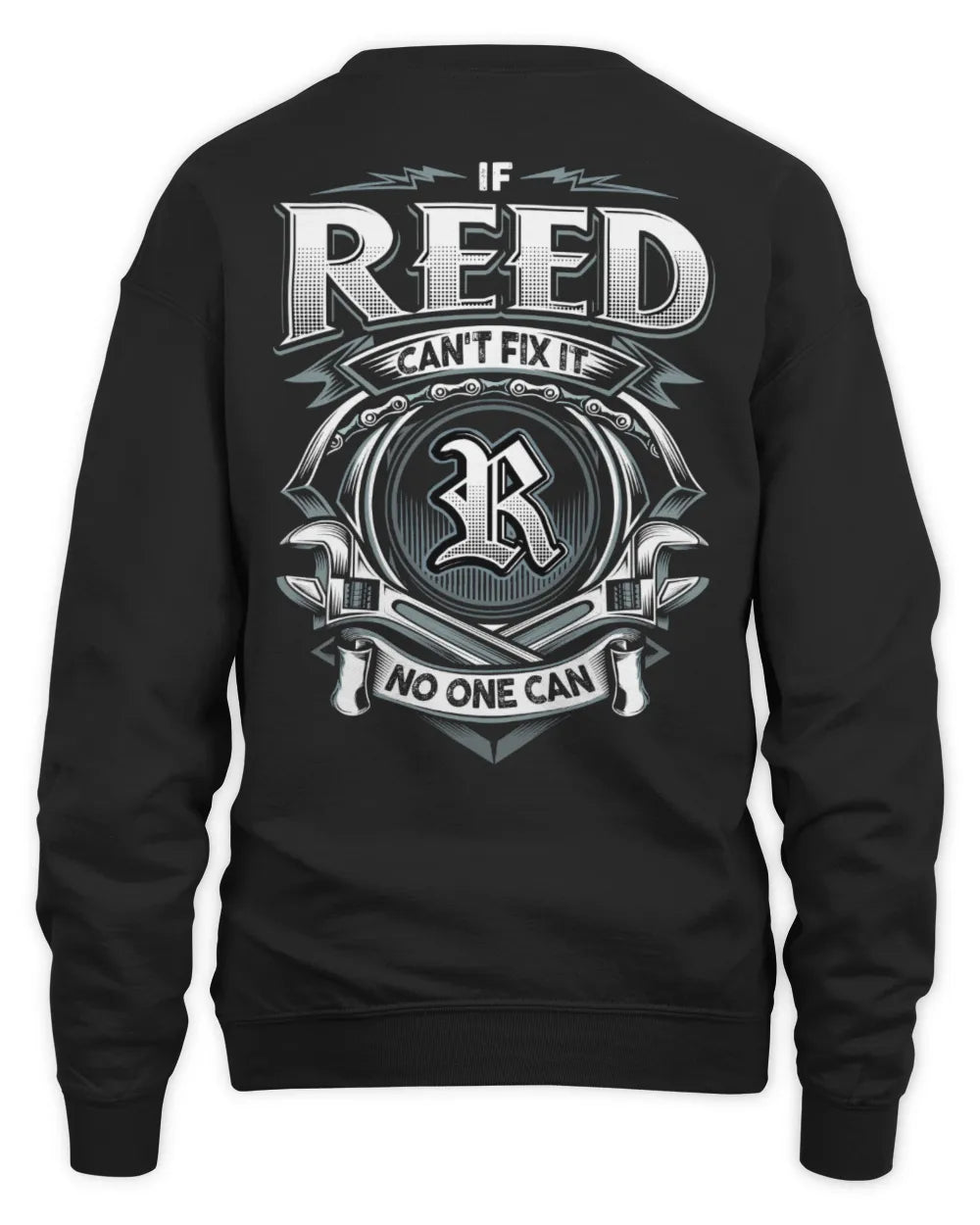 REED AP81-K4-626 - Personalized Ahmed Quote Apparel “If Ahmed Can't Fix It, No One Can” - Unisex Sweatshirt - Black