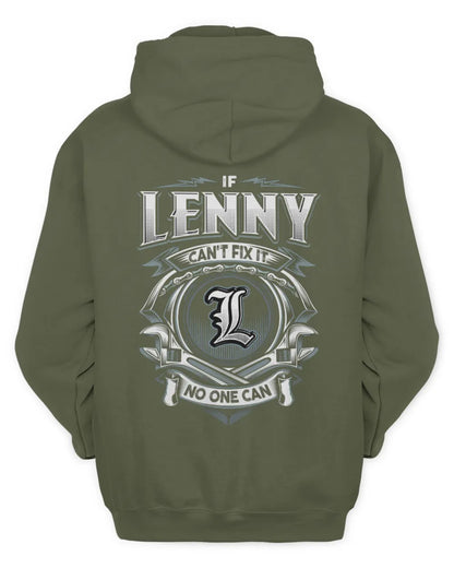 LENNY AP81-K4-626 - Personalized Ahmed Quote Apparel “If Ahmed Can't Fix It, No One Can” - Unisex Hoodie - Military Green