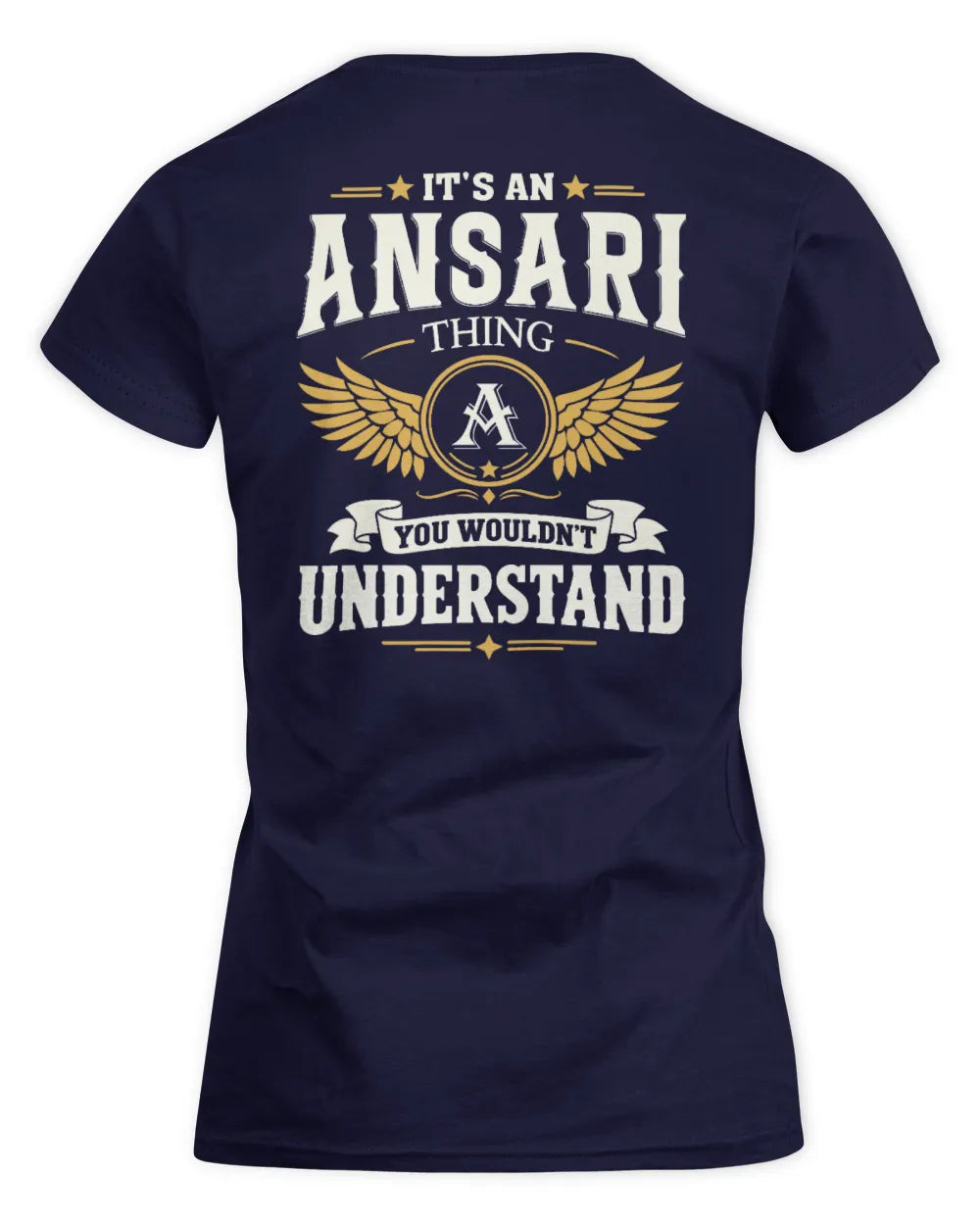 ANSARI KT06-M008 It’s a [NAME] Thing – You Wouldn’t Understand | Personalized Vintage T-Shirt - Women's Standard T-Shirt - Navy