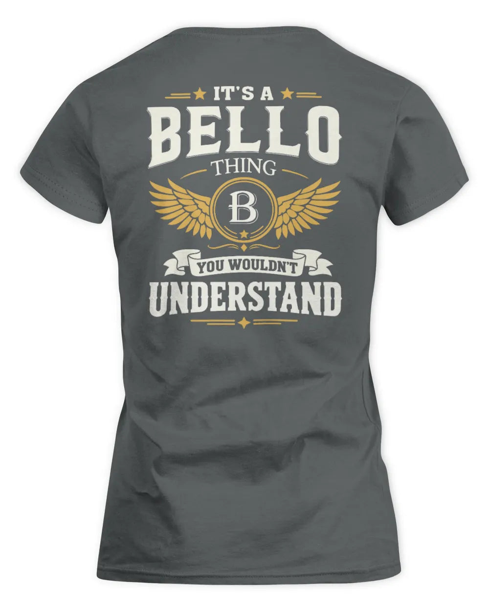 BELLO KT06-M008 It’s a [NAME] Thing – You Wouldn’t Understand | Personalized Vintage T-Shirt - Women's Standard T-Shirt - Charcoal